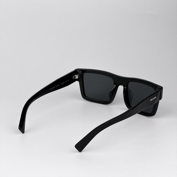 Prada PR19WSF Rectangle Sunglasses – Black Frame Grey Lenses | Model 1AB5S0 - Picture 5 of 9